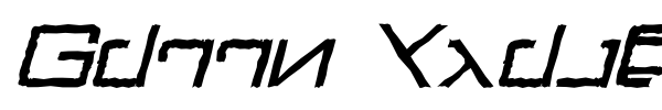 Green Martian font preview